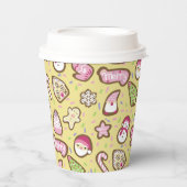 Cookieクリスマスイエロー 紙コップ (正面)