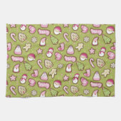 Cookieクリスマスグリーン キッチンタオル (横)