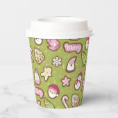 Cookieクリスマスグリーン 紙コップ (裏面)