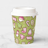 Cookieクリスマスグリーン 紙コップ (右)