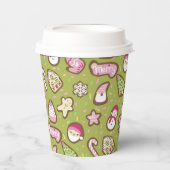 Cookieクリスマスグリーン 紙コップ (正面)