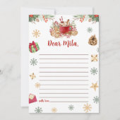 Cookieクリスマスタイムカプセルノートメッセージカード サンキューカード (正面)