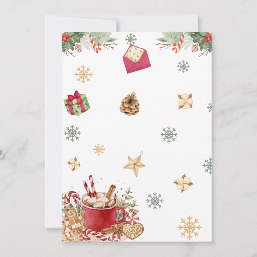 Cookieクリスマスタイムカプセルノートメッセージカード サンキューカード (裏面)