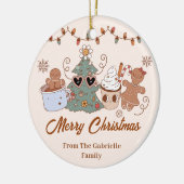 Cookieクリスマスバースデーパーティー セラミックオーナメント (左)