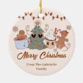 Cookieクリスマスバースデーパーティー セラミックオーナメント (裏面)