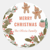 Cookieクリスマスパーティー ラウンドシール (正面)