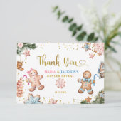 Cookieジンジャーブレッド性別リビールサンキューカード サンキューカード (スタンド正面)