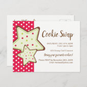 Cookieスワップパーティーポストカード インビテーションポストカード (正面/裏面)