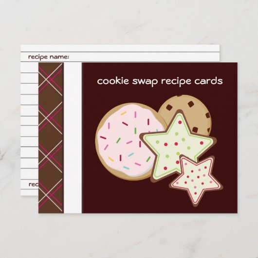 Cookieスワップレシピカード ポストカード (正面/裏面)