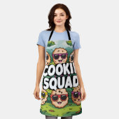 Cookieチーム エプロン (着用した状態)