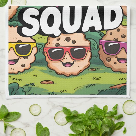 Cookieチーム キッチンタオル (折り畳み)