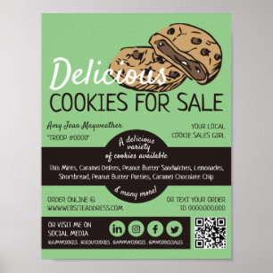 Cookieデザイン、Cookieの販売資金調達 ポスター