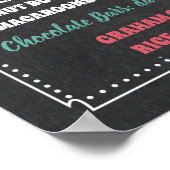 Cookieバーメニューパーティーの署名 ポスター (角)