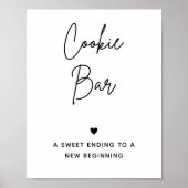 Cookieバー記号 |の結婚Cookieテーブルの署名 ポスター (正面)