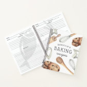 Cookieパーソナライズされたベーキングレシピ ノートブック (内部)