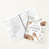 Cookieパーソナライズされたベーキングレシピ ノートブック (内部)