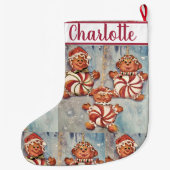 Cookieファミリ ラージクリスマスストッキング (裏面)