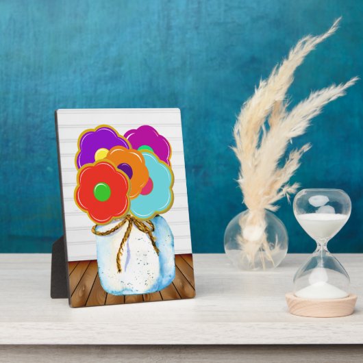 Cookieブーケのプラークの修正 フォトプラーク (側面)