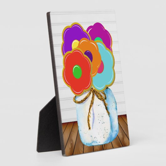 Cookieブーケのプラークの修正 フォトプラーク (側面)