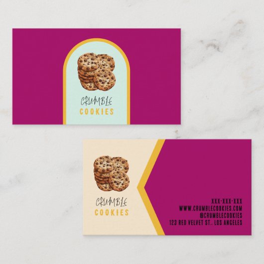 Cookieベーカリー 名刺 (正面/裏面)