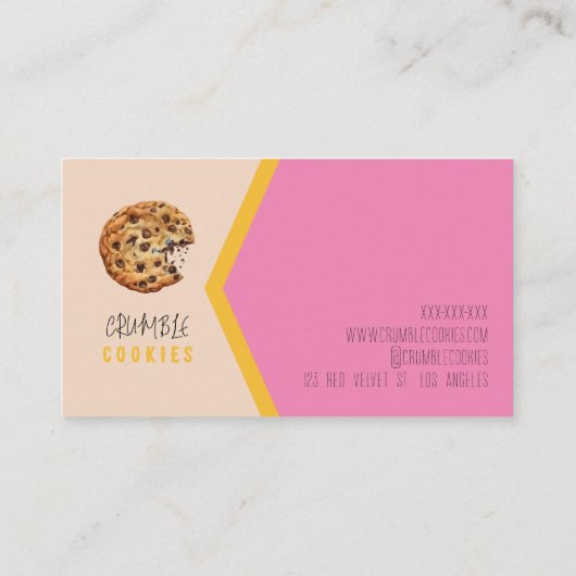 Cookieベーカリー 名刺 (裏面)