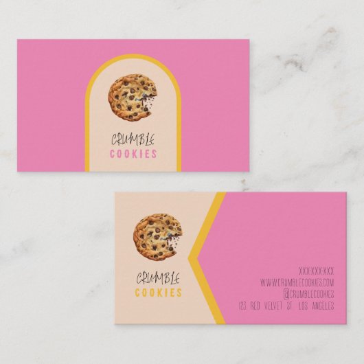 Cookieベーカリー 名刺 (正面/裏面)