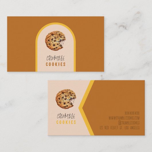 Cookieベーカリー 名刺 (正面/裏面)