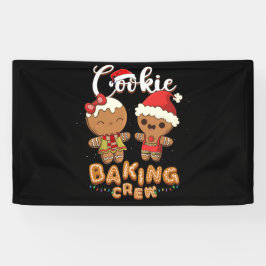 CookieベーキングクルーChristmas Santa Familyチーム 横断幕