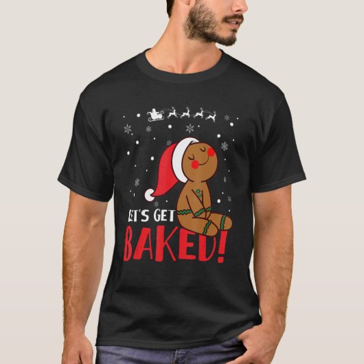Cookieベーキングチームの焼いたGingerbread Chrを取得 Tシャツ (正面)