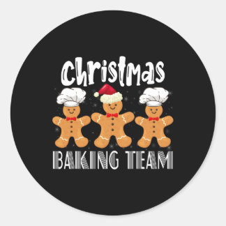 Cookieベーキングチームクルークリスマスファミリーマッチンググループ ラウンドシール