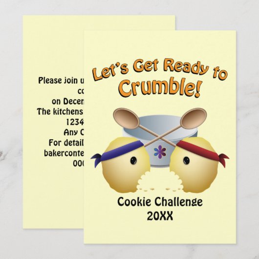 Cookieベーキング競合 招待状 (正面/裏面)