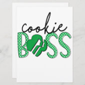 Cookieボススカウトガールズクッキーのディーラー メニュー (正面/裏面)