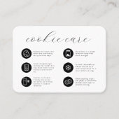 Cookieミニマ気にリストフラットサンキューカード 名刺 (正面)