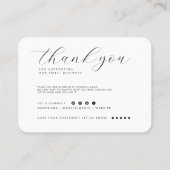 Cookieミニマ気にリストフラットサンキューカード 名刺 (裏面)