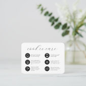 Cookieミニマ気にリストフラットサンキューカード 名刺 (スタンド正面)