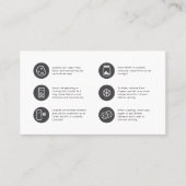 Cookieミニマ気にリストフラットサンキューカード 名刺 (正面)