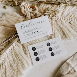 Cookieミニマ気にリストフラットサンキューカード 名刺