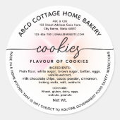Cookieモダンコテージ法ラベル ラウンドシール (正面)