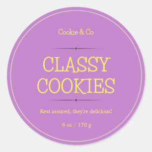 Cookieラベル、ヨーグルト・ラベル、体・バター・ラベル、 ラウンドシール