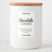 Cookieラベル CK011tr お好きな文言を フードラベル (正面)