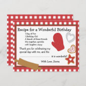 Cookieレシピありがとうございます 招待状 (正面/裏面)