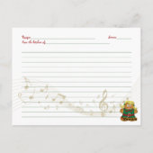 Cookieレシピカードfor Holiday Cookie Exchange ポストカード (裏面)