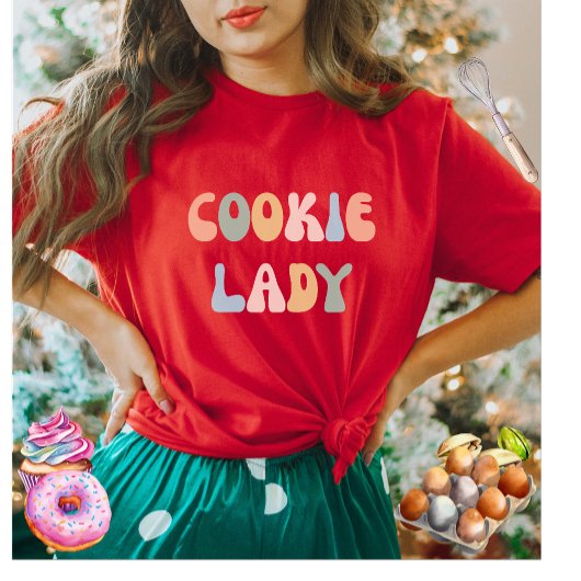 CookieレディカラフルーのTシャツ Tシャツ