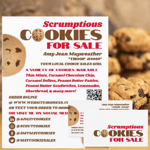 Cookieロゴ、Cookie販売の資金調達カード 名刺