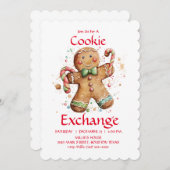 Cookie交換パーティの招待状ユーカスタマイズ 招待状 (正面/裏面)