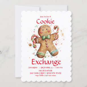Cookie交換パーティの招待状ユーカスタマイズ 招待状