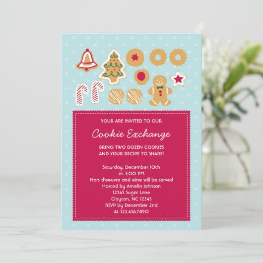 Cookie交換招待状 招待状 (スタンド正面)