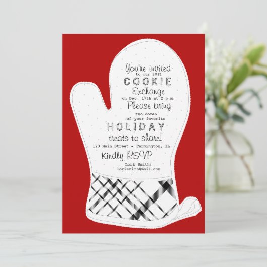 Cookie交換招待状 招待状 (スタンド正面)