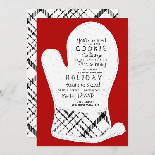 Cookie交換招待状 招待状 (正面/裏面)