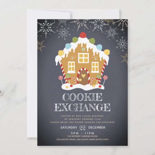 Cookie交換 招待状 (正面)